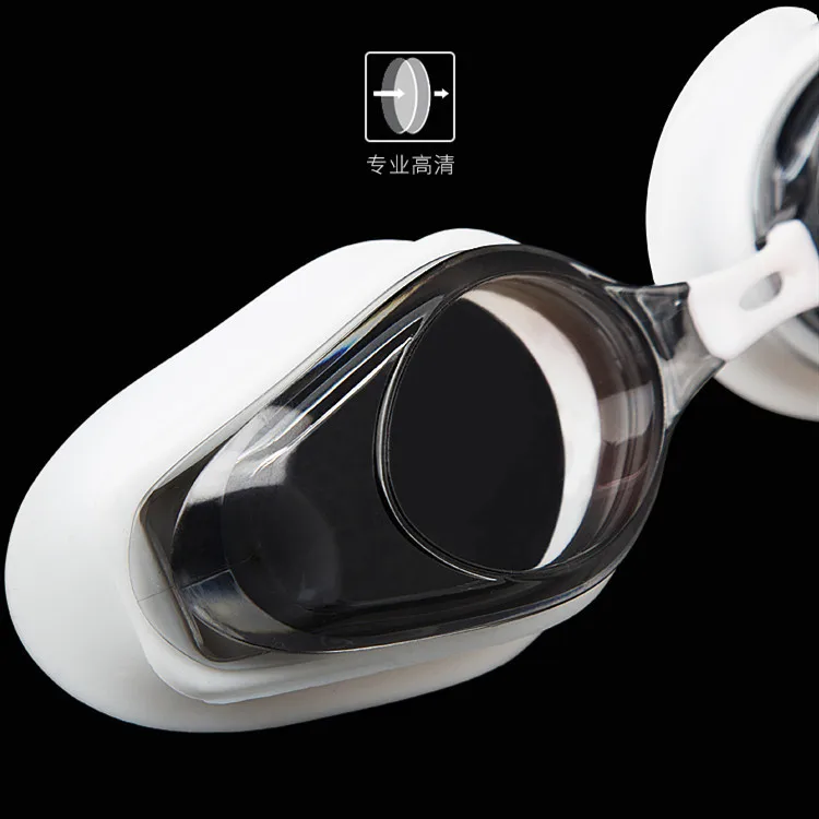 Плавательные очки высокой четкости анти-туман подкладка большая оправа очки водонепроницаемые гоночные Дети Взрослые водонепроницаемые очки бренд