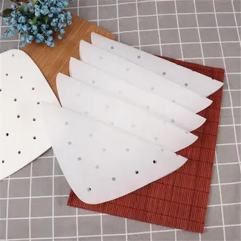 

100 Sheets 7.5/8.5 Inches Air Fryer Liner Perforation Baking Parchment Oven Steamer Non-stick Steaming Paper