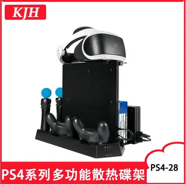 PS4 SLIM PRO VR Controladores Multi-funcional Carregador Cooling Stand Acessórios Jogo
