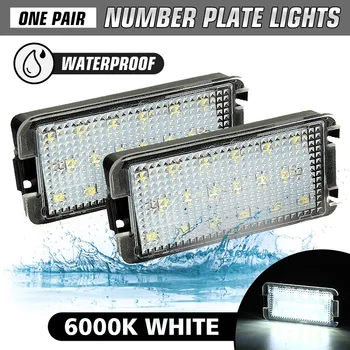 

2pcs Car LED Number License Plate Light Lamp For Seat Ibiza 6L ab Altea Arosa Cordoba MK1 MK2 Leon Toledo III 2004-2009