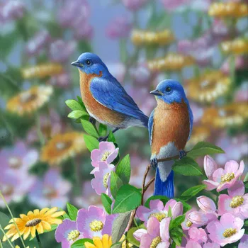 

Diamond Painting Animal Blue Bird 5d Diy Mosaic Full Square Round Drill Diamant Of Rhinestone Daimond Embroidery Pictures Sale