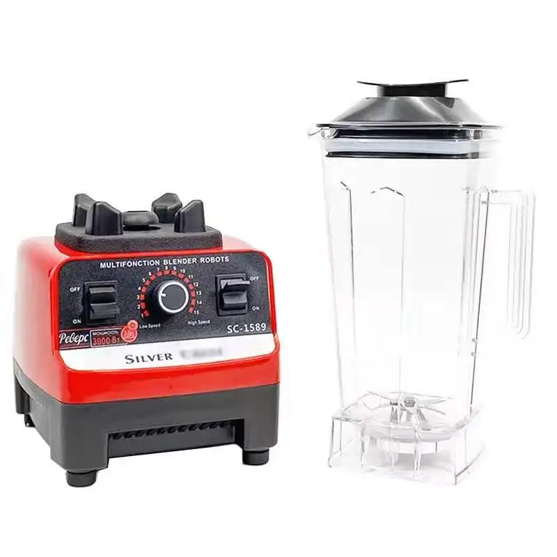 Covered Smoothie Machine 1000W 2L commercial professional smoothies  powerful blender food mixer ice juicer Milk shake machine