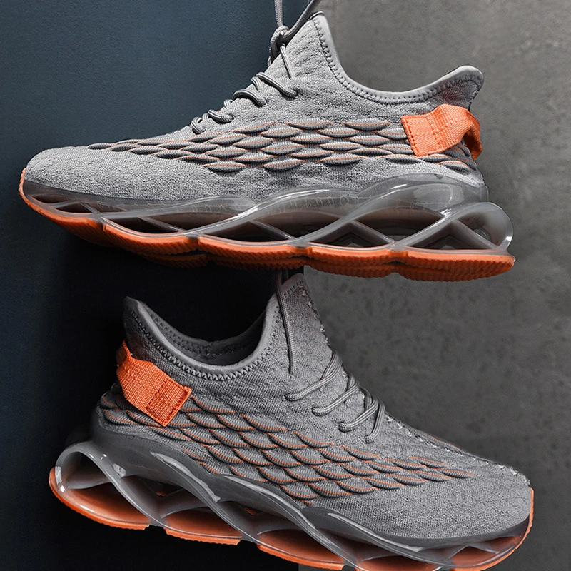 

Sneakers for Men Breathable comfortable running shoes lightweight blade casual shoes male mesh sneakers platform walking shoes