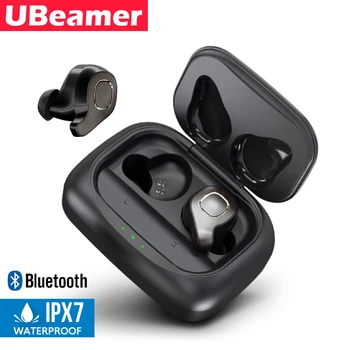 

Ubeamer F8 TWS Bluetooth 5.0 Earphone, Stereo Wireless Earphone, Voice Control, Noise Cancelling Gaming Headset For iOS/Android