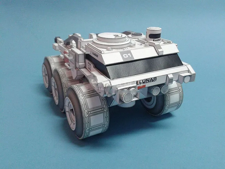 Луноход космический корабль DIY 3D бумажная карточка модель Конструкторы строительные игрушки развивающие игрушки Военная Модель