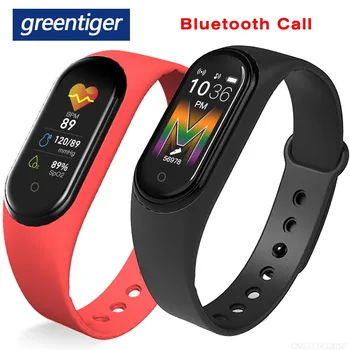 

Greentiger M5 Smart Watch Bluetooth Phone Call Heart Rate Blood Pressure Monitor Music Camera Waterproof Smart Bracelet VS M3 M4