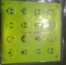  By DHL 1000Pcs Funny Reflective Bicycle Bike Sticker Smiling Face Pattern Safety Night Riding Decal Riding Sticker decoration 