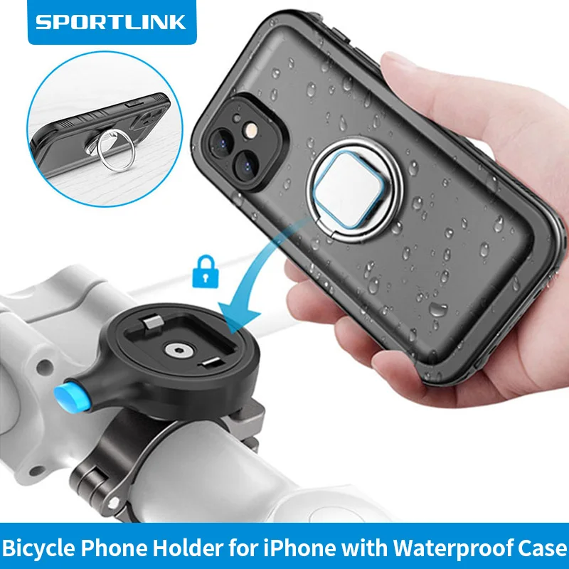 Sport link Metall Fahrrad Telefon halter Motorrad Lenker Fahrrad halterung  für iPhone 11 12 13 14 15 Pro xs max 7 mit wasserdichter Hülle