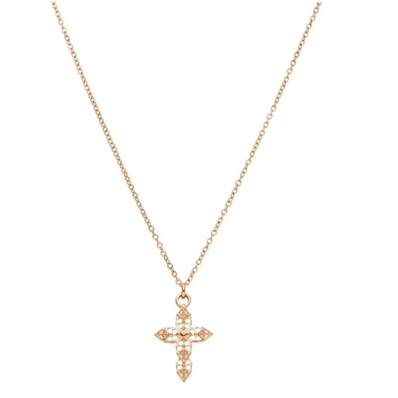 Mavis Hare Newest Stainless Steel Cross Necklace Cross Pendant for Woman Girl as Mother's Day Gift