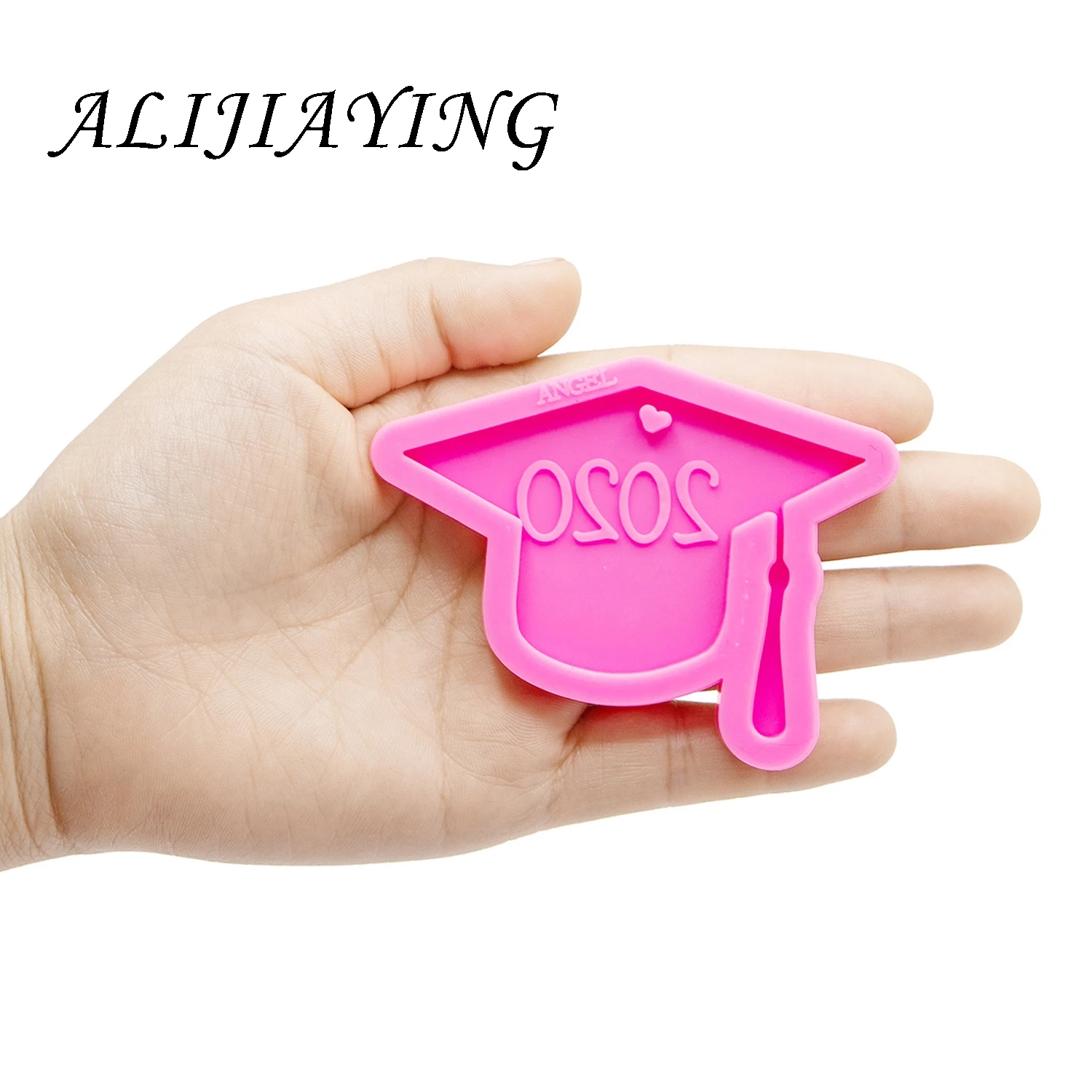 Glossy Hat Molds Silicone Keychain Mold For Resin Epoxy Craft DIY Graduation Jewelry Pendant DY0290 Silicone Mold