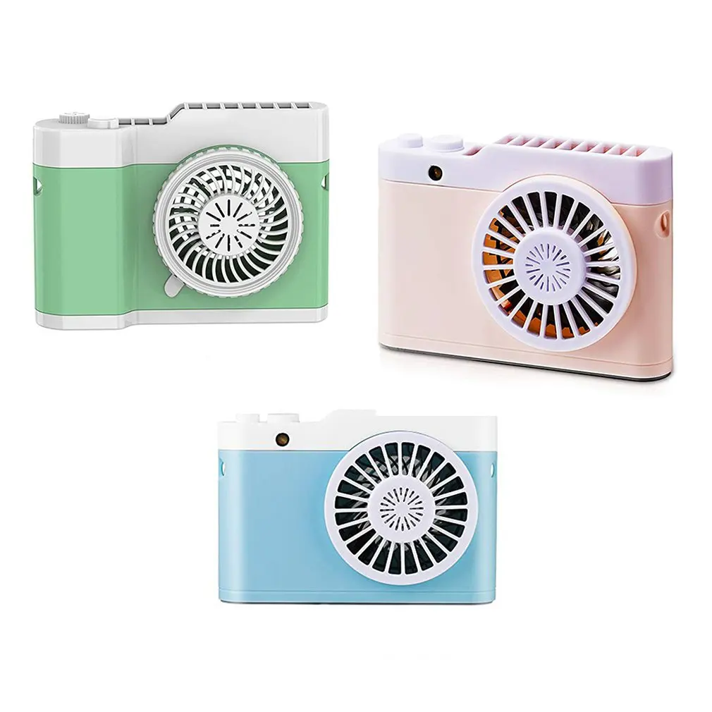 

Practical Hanging neck handheld camera fan Electric Camera Fan Customized Mini Creative Small Fan Gift