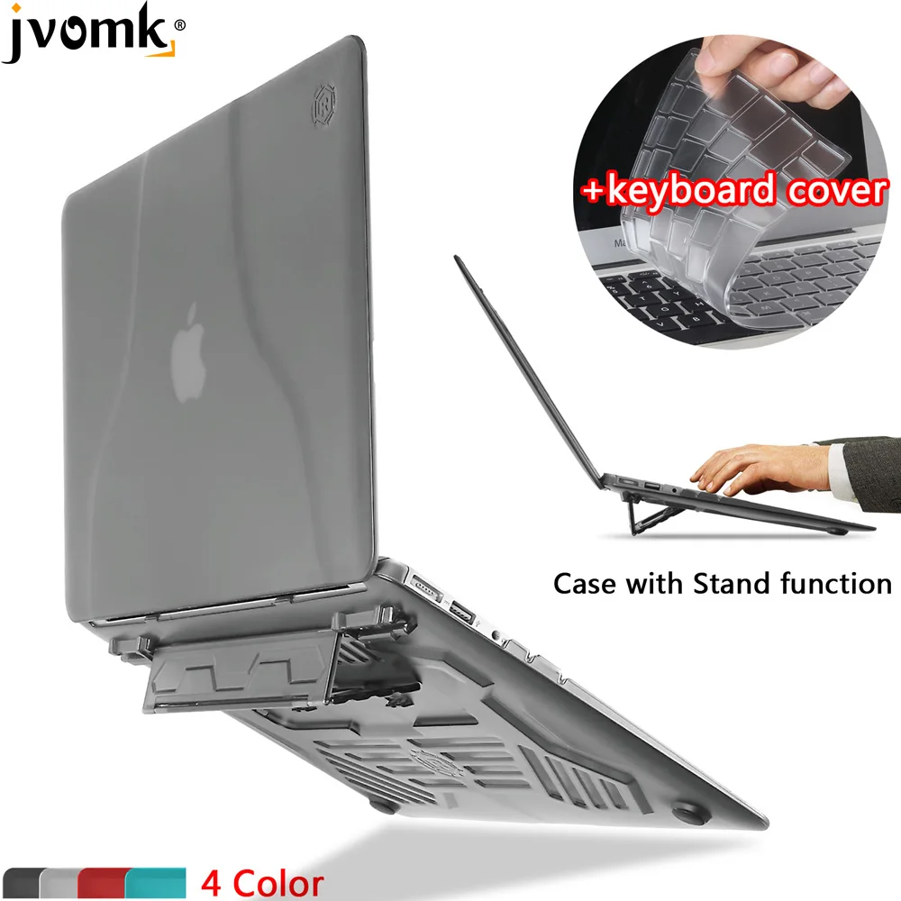 Модный матовый Прочный чехол для ноутбука с портативной подставкой/кронштейном для MacBook Air 13 дюймов+ крышка клавиатуры
