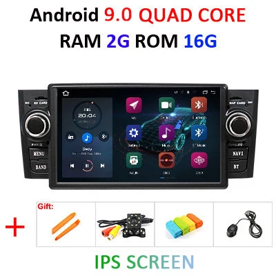 DSP Восьмиядерный 4 г 64 г Android 9 автомобильный Радио Мультимедийный Плеер dvd gps vedio для Fiat/Grande/Punto/Linea стерео obd2 руль - Цвет: 2G 16G IPS
