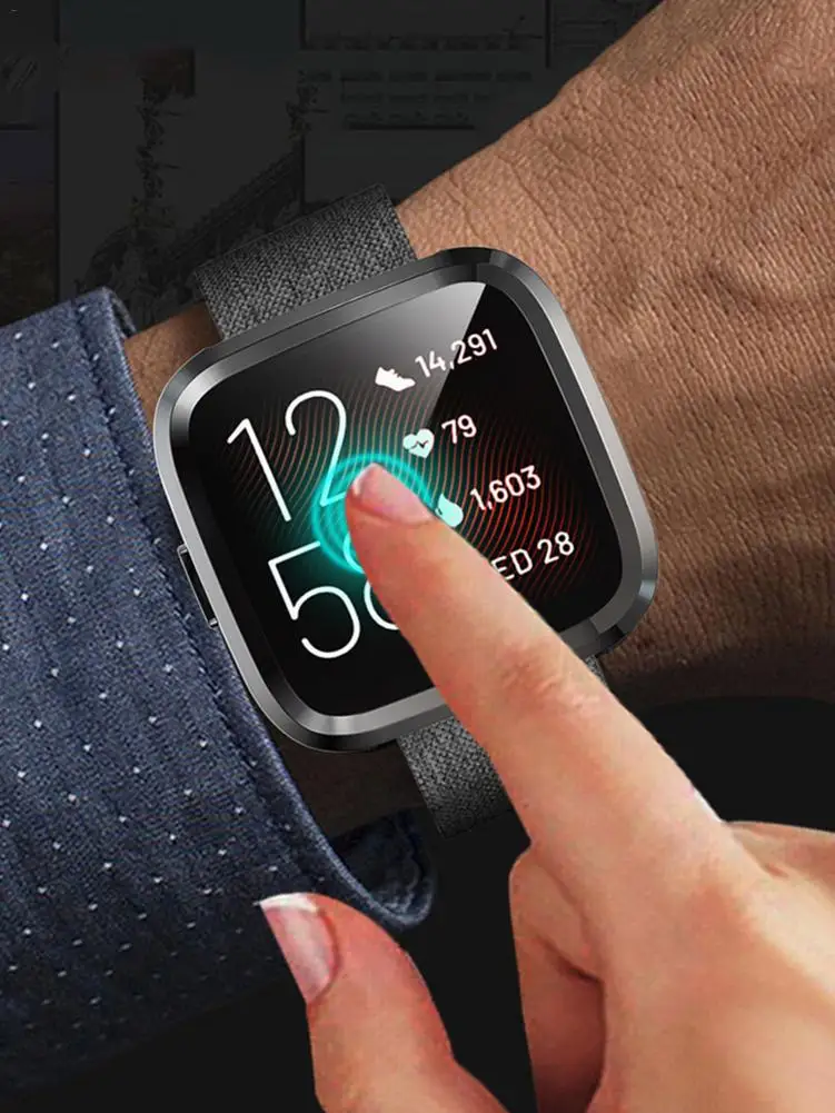 Защитный чехол из ТПУ с защитой от падения и полного покрытия для Fitbit Versa 2 Watch