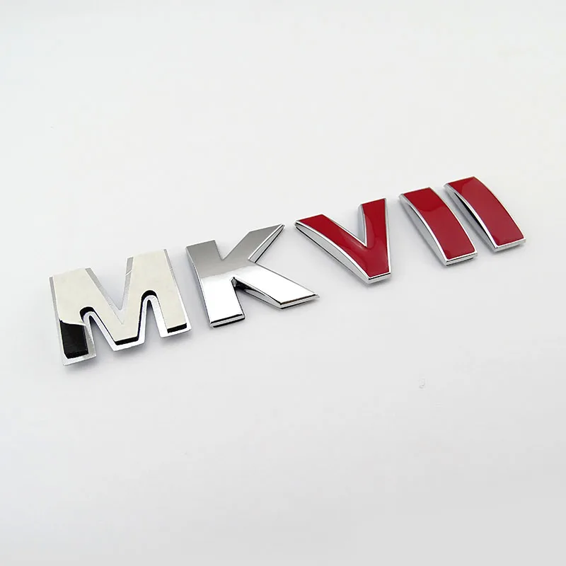 3D MKVII автомобиль решетка гриль эмблема и задний Грузовик Хром Красный знак, наклейка на автомобиль для VW Golf MK7