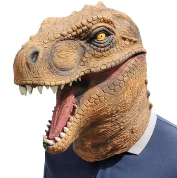 

Mask Halloween Dinosaur Masks Jurassic World Cosplay Mask Adults Animal Costume Supplies Evening Party Make Up Play Gift Toy