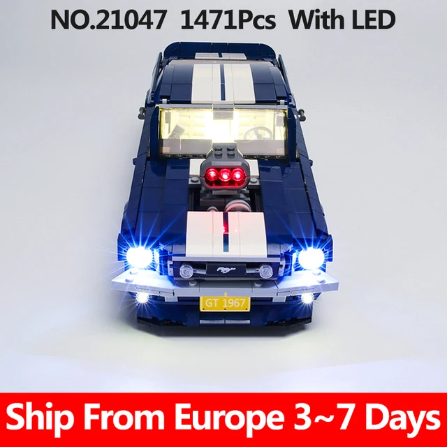 Ford Mustang z klocków z LED z Polski za $45.02 / ~168zł
