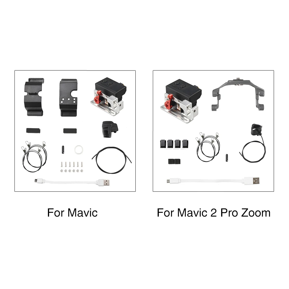 Payload Delivery Drop Transport RC Toy Emergency Aids Air Thrower Plastic Replace Drone Clip High Strength For Mavic 2 Pro Zoom