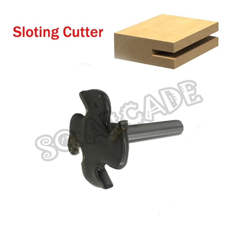 «Т» Тип пазов резак для использования с Т-образными литья под давлением, который имеет 1/" x2.5 мм 4-Wing» и «широкий позвоночника, в том числе слот для резки Арбор