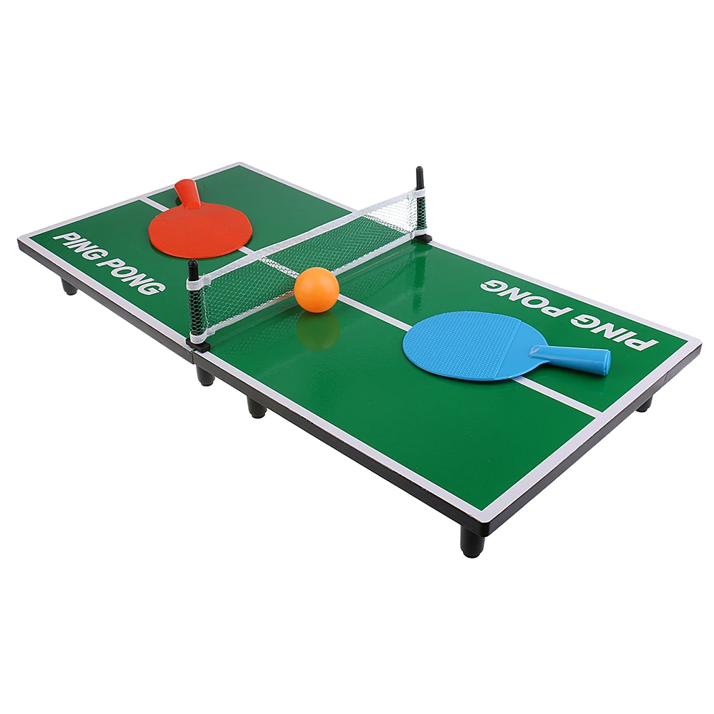 

Mini Portable Tabletop Table Tennis Ping Pong Board Game Set for Kids Toys Family Party Fun