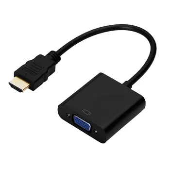 

Premium HDMI To VGA Converter Adapter + 3.5 mm Audio Jack Full HD 1080P Converter Portable HDMI To VGA Converter