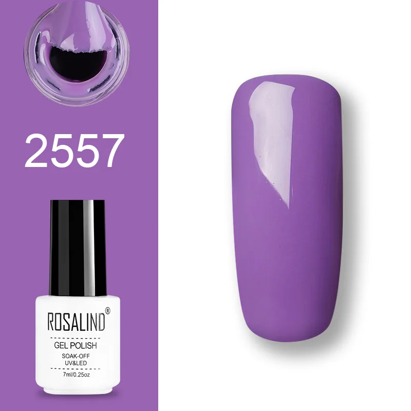 ROSALIND набор гель-лаков UV Vernis полуперманентный праймер верхнее покрытие 7 мл полигель-лак для маникюра - Цвет: GN18-ROSALIND