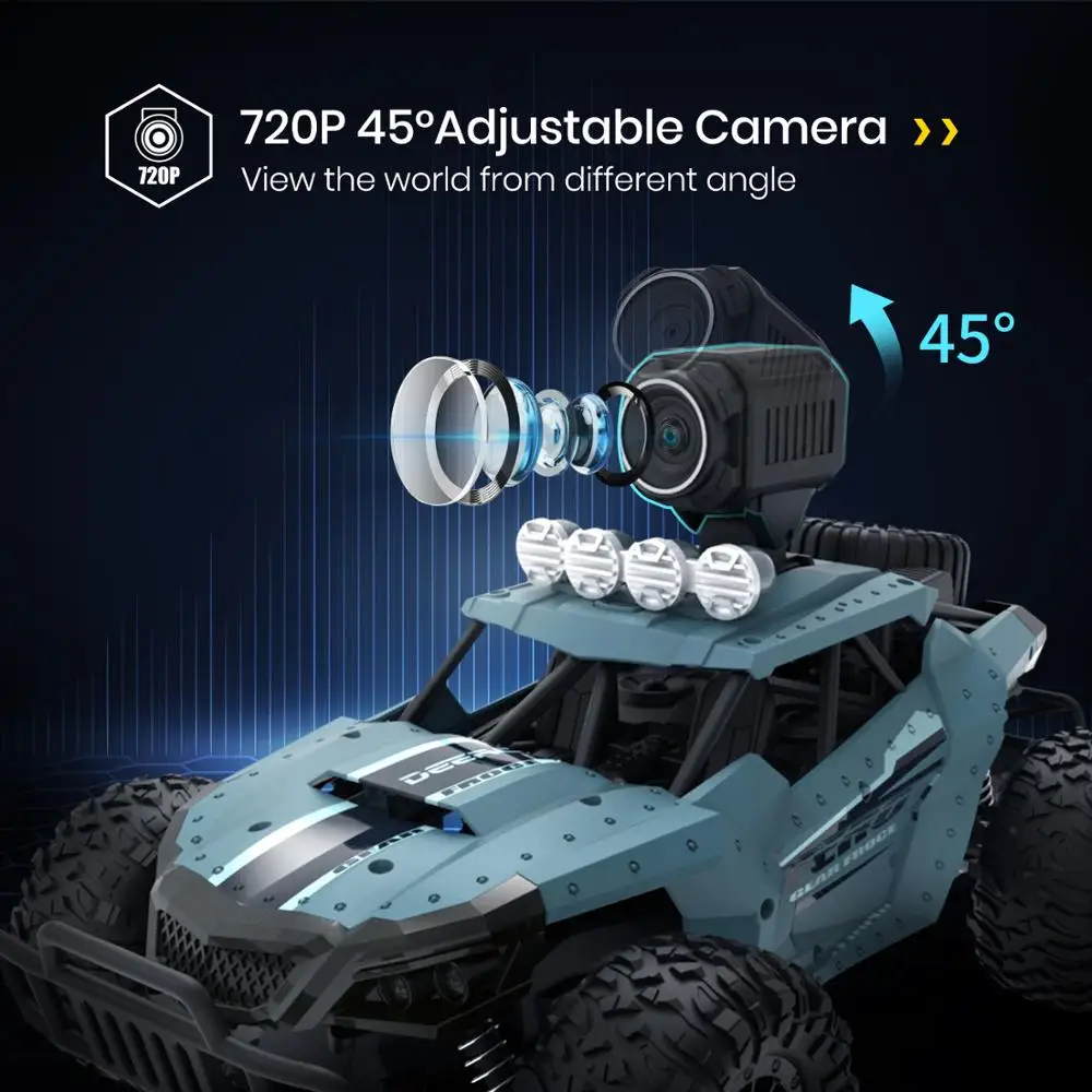 Deerc DE36W Wi Fi Радиоуправляемый автомобиль с камерой HD 720P FPV игрушки для детей 20 км/ч