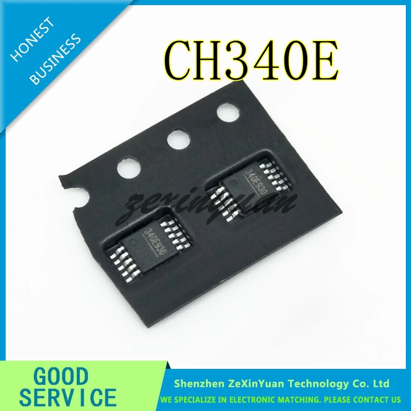 

CH340E MSOP-10 USB small volume can replace CH340G built-in crystal oscillator