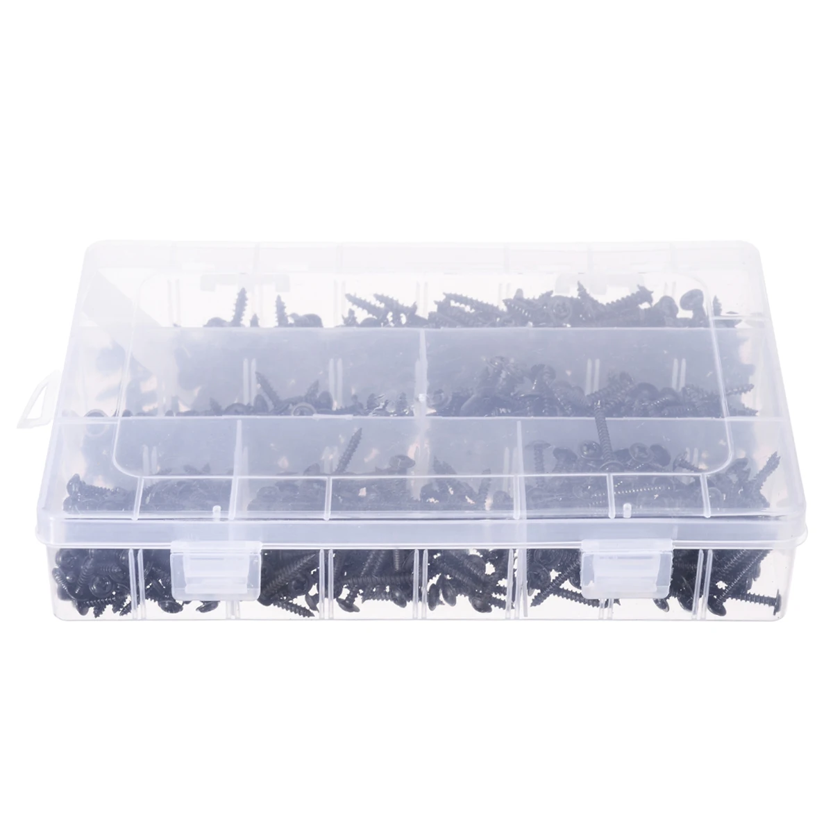 

Quality 700Pcs Black Self Tapping Screws DIY Multi Models Assorted Self Tapping Screws Kit Flat head Thread Nail Screw Fastener
