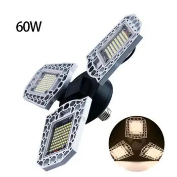 

ONEWELL 1PCS E27 LED Garage Light Deformation 100W Angle Adjustable Ceiling Lamp For Soccer Field Workshop 7000LM Lights