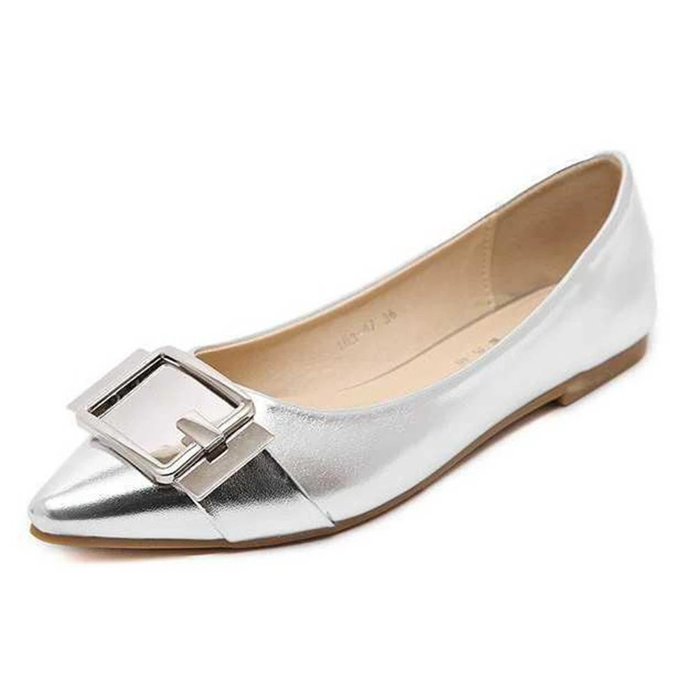 

Tailored European new women's shoes 2018 flat with pointed flat shoes shallow mouth wild peas shoes ladies work shoes
