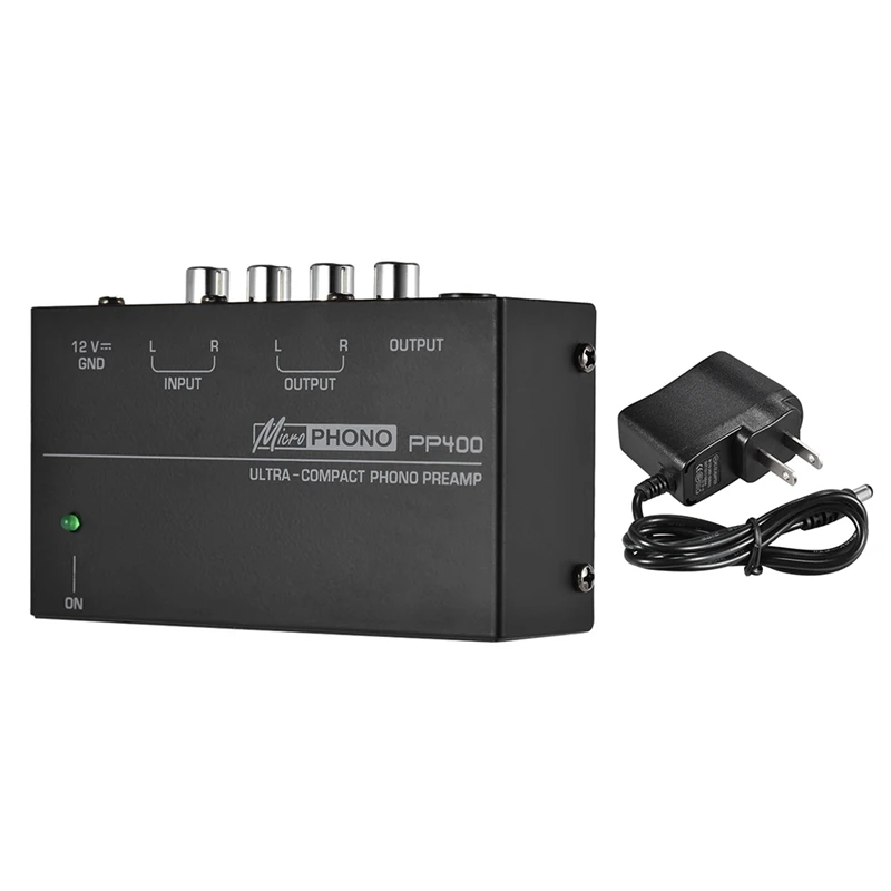 Ультра-компактный Phono Предварительный усилитель с Rca 1/4 дюймовыми Trs интерфейсами Preamplificador Phono Preamp(Us Plug