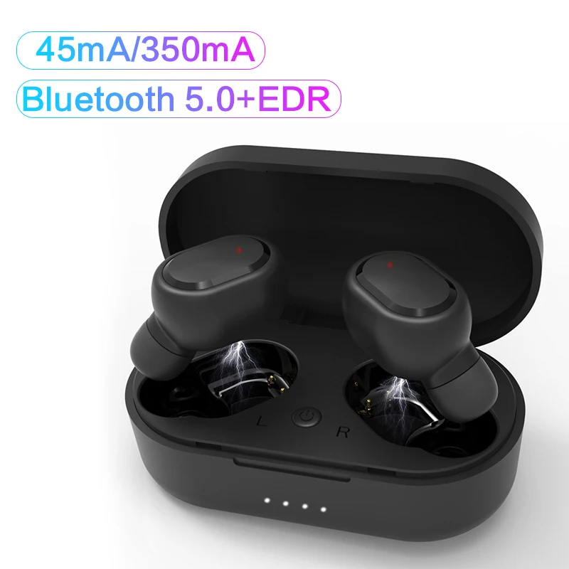 M1 TWS Bluetooth наушники HIFI гарнитура водонепроницаемые V5.0 наушники беспроводные наушники для Android IOS с 350 мАч зарядным устройством