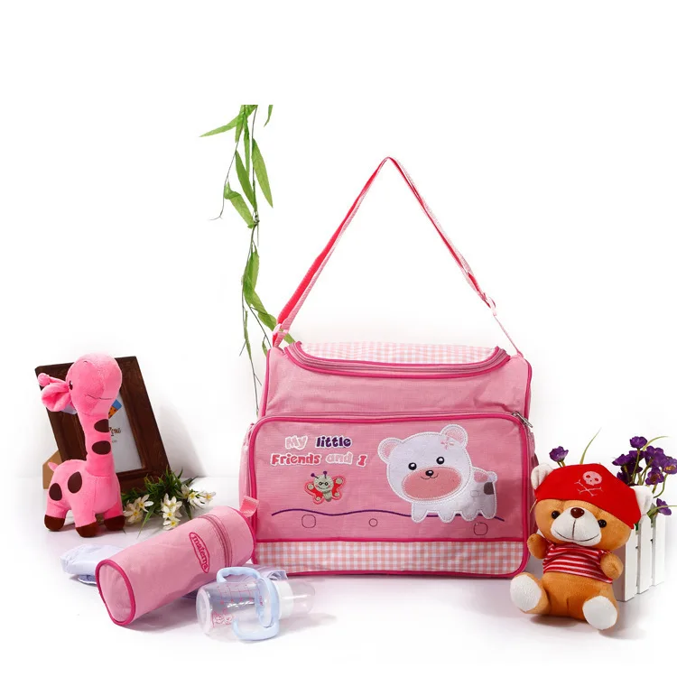 

New Style Fashion Cartoon Pattern Diaper Bag Shoulder Bag/ Hand Bag Multi-functional Water Resistant Mommy Bag
