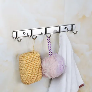 

Stainless steel bathroom waterproof coat hanger family kitchen accessories coat hat clothes-horse decoration