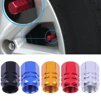 

4pcs 5Colors High Quality Automotive Aluminum Alloy Valve Cap Personal Tire Cap Decorate And Protect Your Car Wheels Tires Part