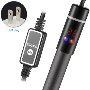 

Aquarium Heater Submersible LCD Display Rod Temperature Control Titanium Freshwater Digital Adjustment With Indicator Light