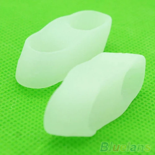 1 Pair Silicone Gel Tail Toe Orthotics Straightener Separator Toe Protector Little Finger Bunion Corrector Pain Relief