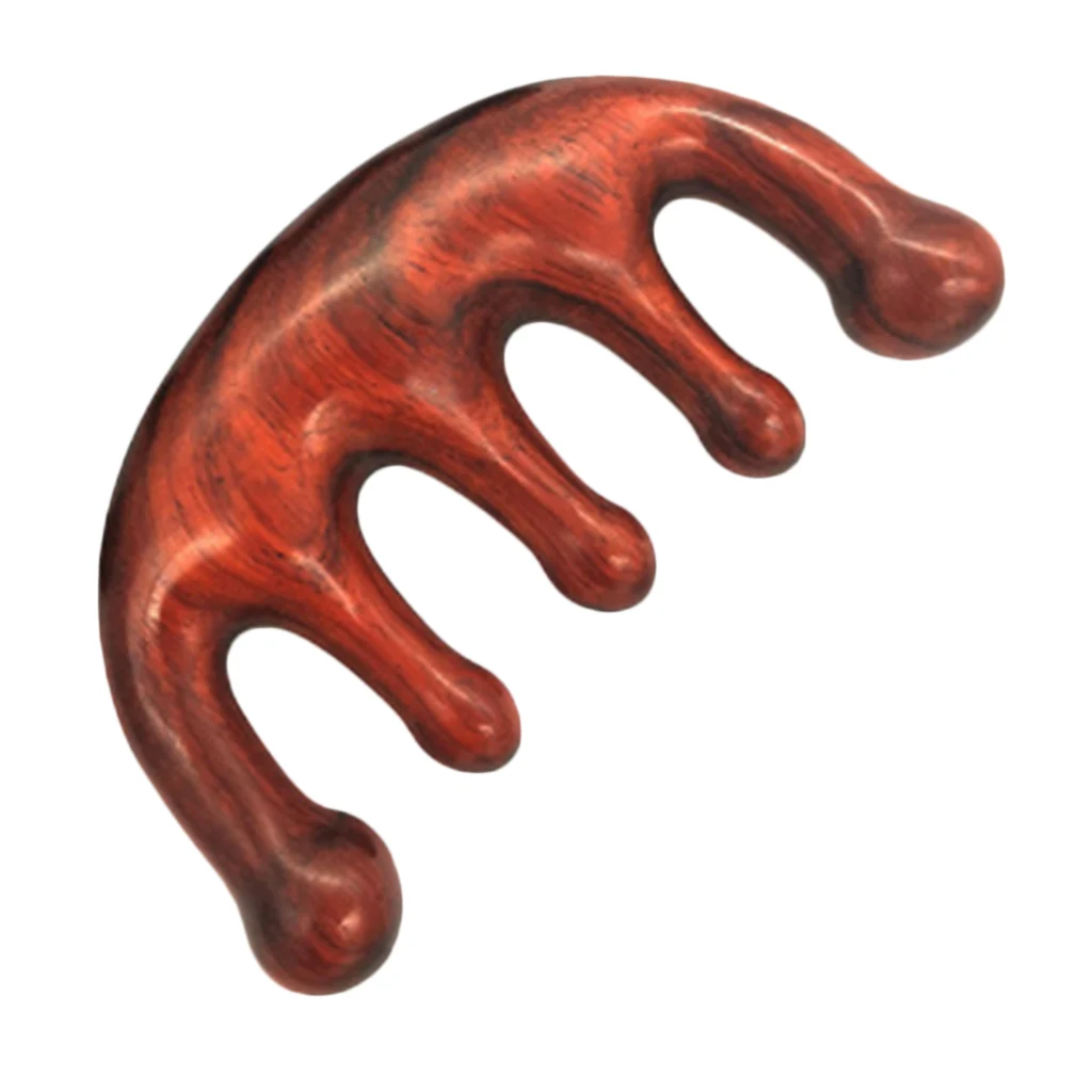 Antistatic Wide Tooth Natural Wood Scalp Massage Detangling Comb For Women Professional