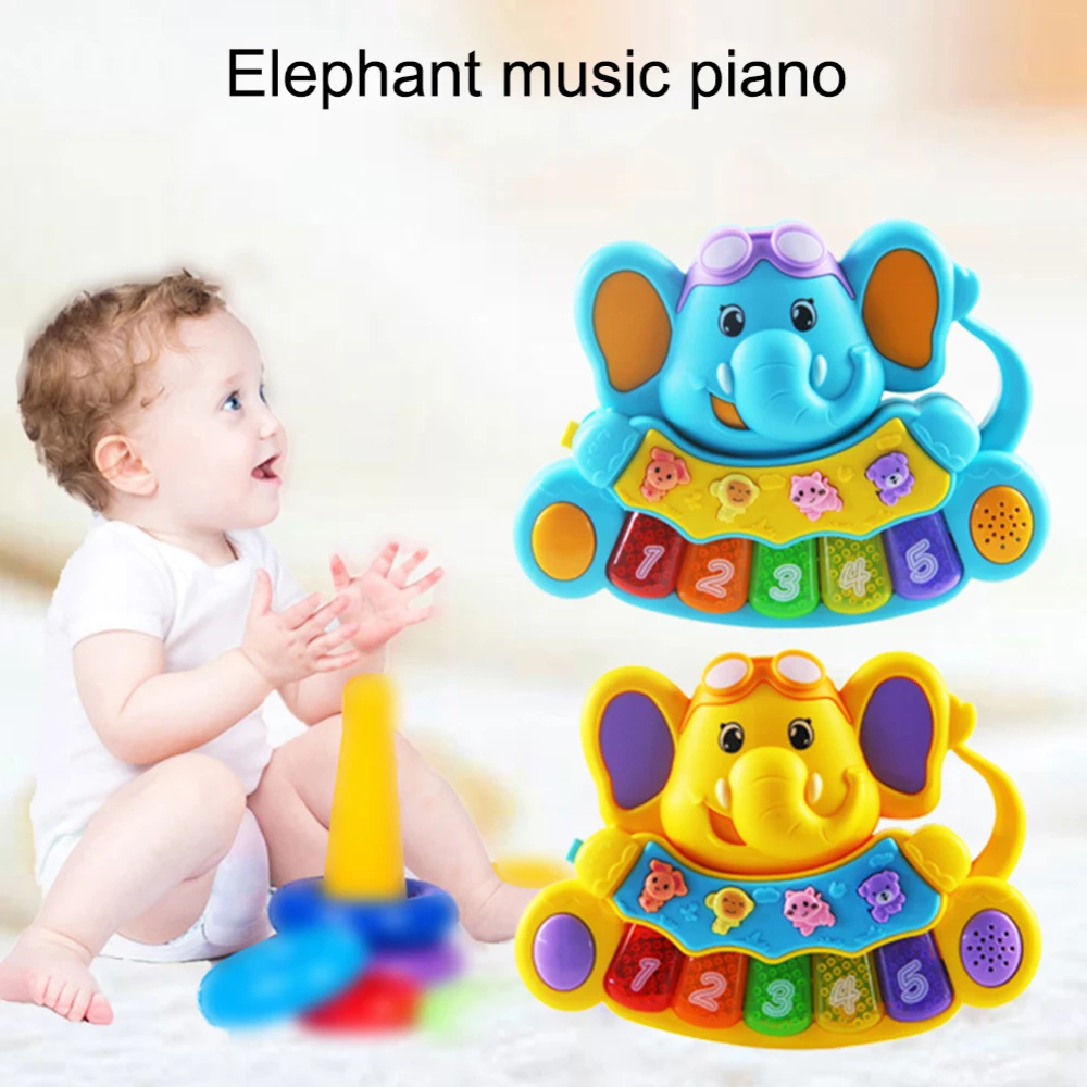 Детская музыкальная игрушка для раннего развития музыкальное пианино модель слона дети слуховая развивающая игрушка