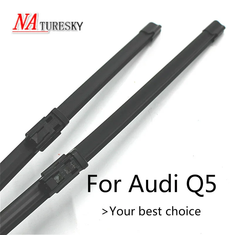 NATURESKY спереди стеклоочистителей для Audi Q5 Fit кнопка оружия 2008 2009 2010 2011 2012 2013 2014 2015 2016