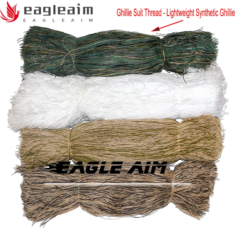 

Hunting Cam Ghillie Suit Thread - Lightweight Synthetic Ghillie Yarn to Build Your Own Ghillie Suit Woodland Synthetic Thread