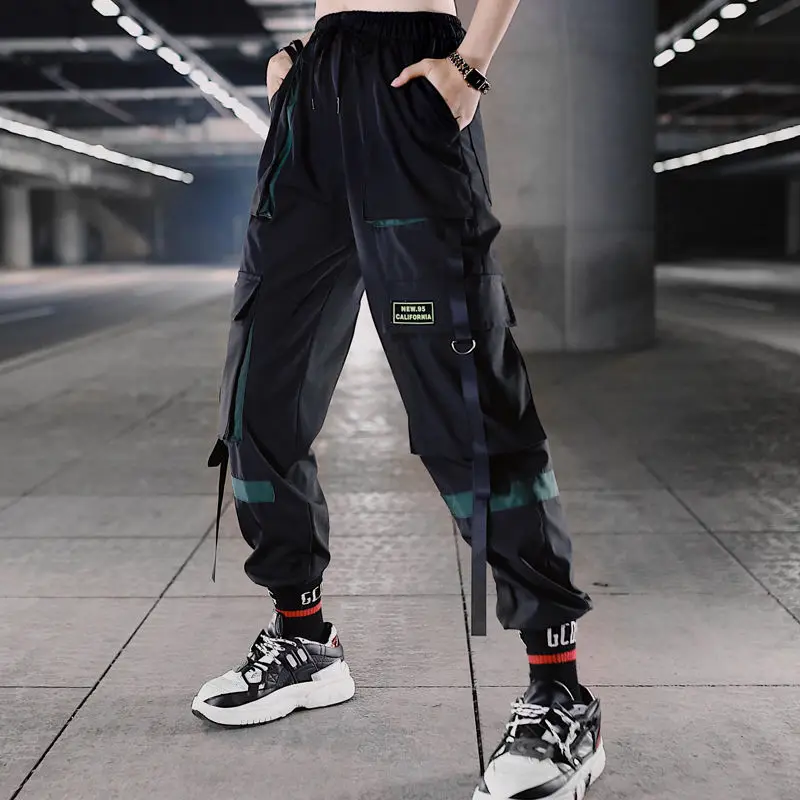 Cargo Trousers Pants Chain Military Army Camouflage Womens Fashion Combat Without