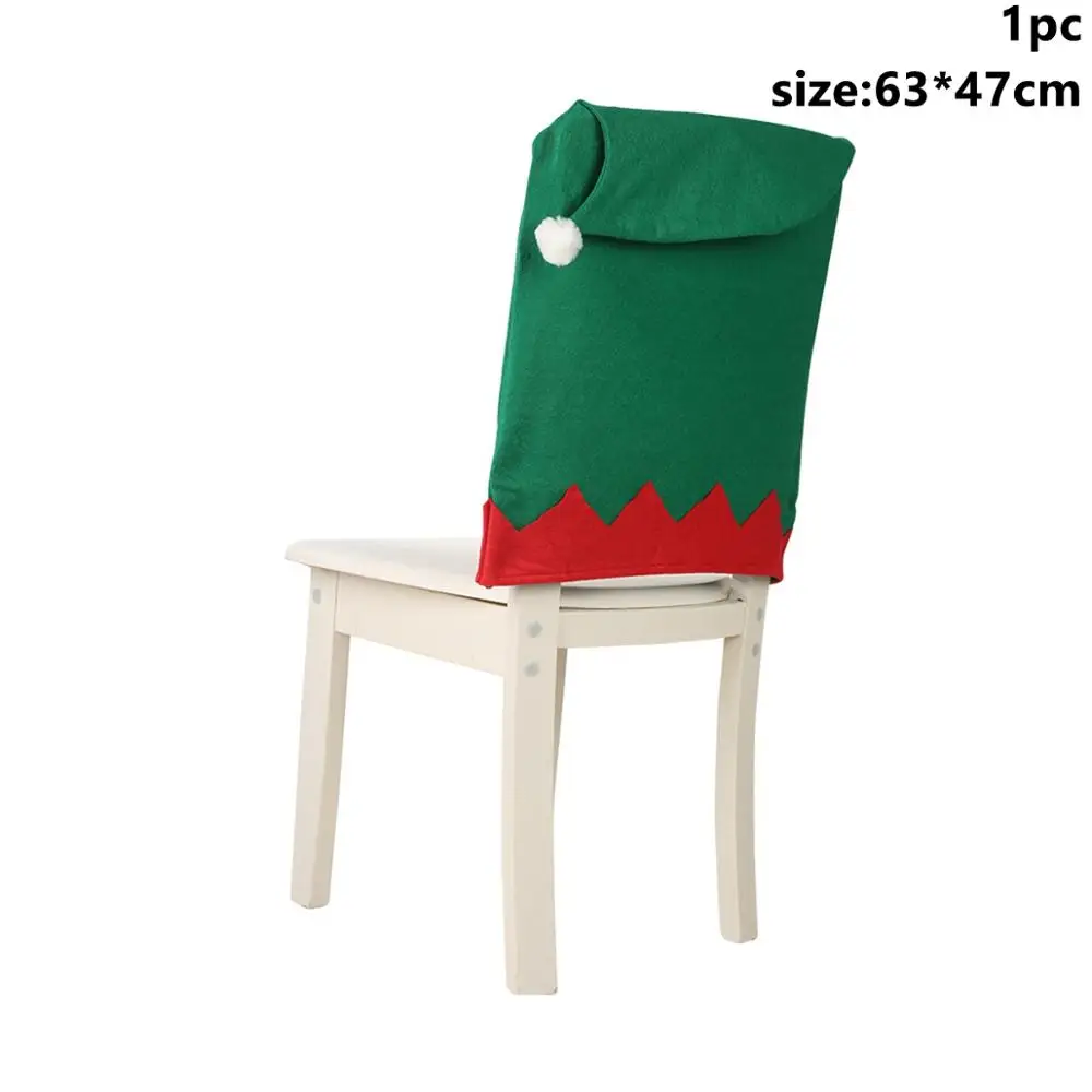 Taoup, стальные рождественские ложки, одноразовая посуда для вечеринки, рождественские подарки, подарки, Рождественский Декор для дома, Noel, Новогодний подарок - Цвет: Chair Cover 3