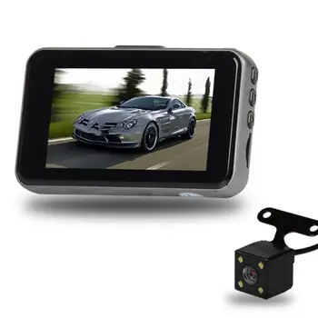 

3 Inches Driving Recorder 1080P Night Dual Recording Lens Loop Recording Reversing Image 1 Set