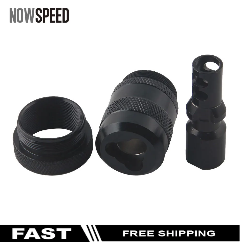 3 Lug Trilug Mount Quick Detach Stainless Steel piston 1-3/16x24 Tri Lug TPI Adapter 1.375x24 for  Filter 9mm