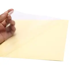 Film autocollant A4 en vinyle auto adhésif, 10 feuilles, pour imprimante Laser 21X29.7cm, clair et Transparent 