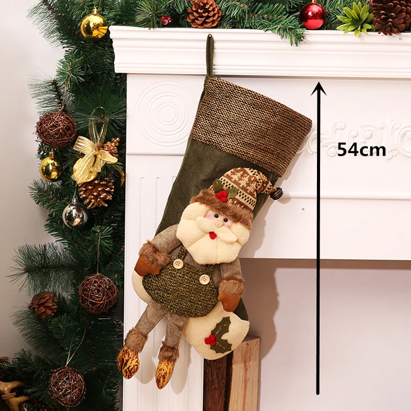 36 стилей Рождественский чулок Санта Клаус снеговик лося рождественские Чулочные носки подвесные рождественские украшения для дома