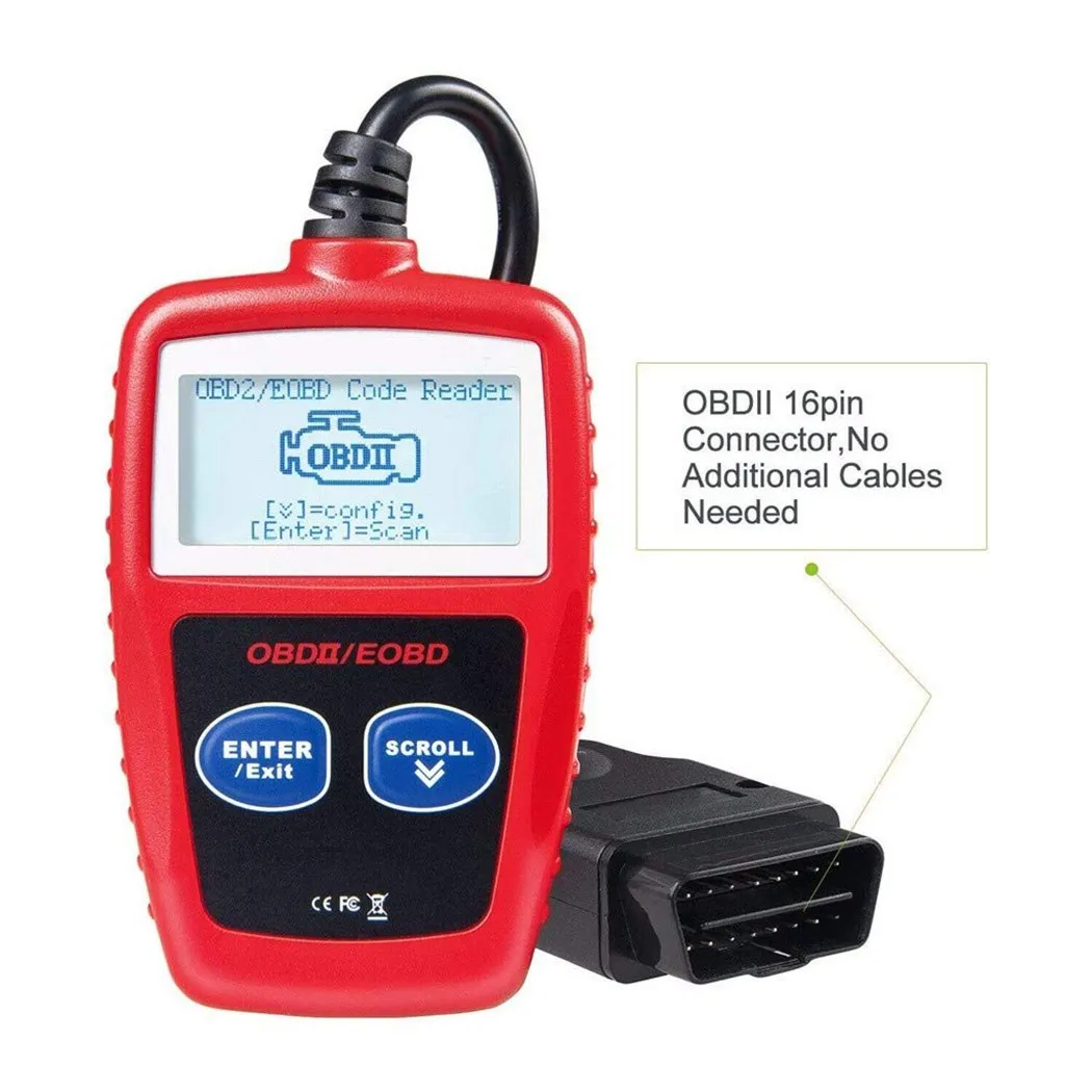 OBD2 Сканер для автодиагностики чтение кодов с ЖК дисплеем экраном