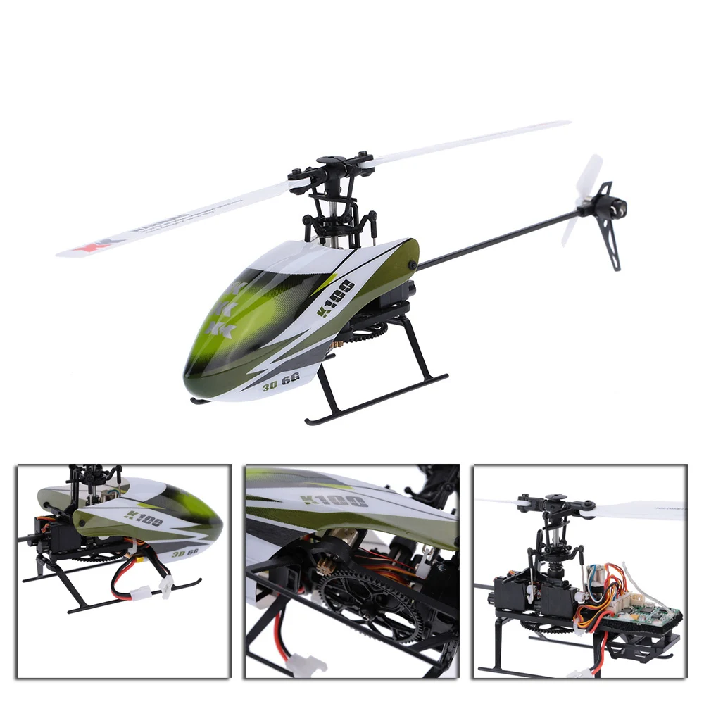Original Wltoys XK K100 RC Drone 2.4G 6CH 3D 6G Mode Brushed Motor Remote Control RC Helicopter Quadcopter For Kids Gift Toys 3